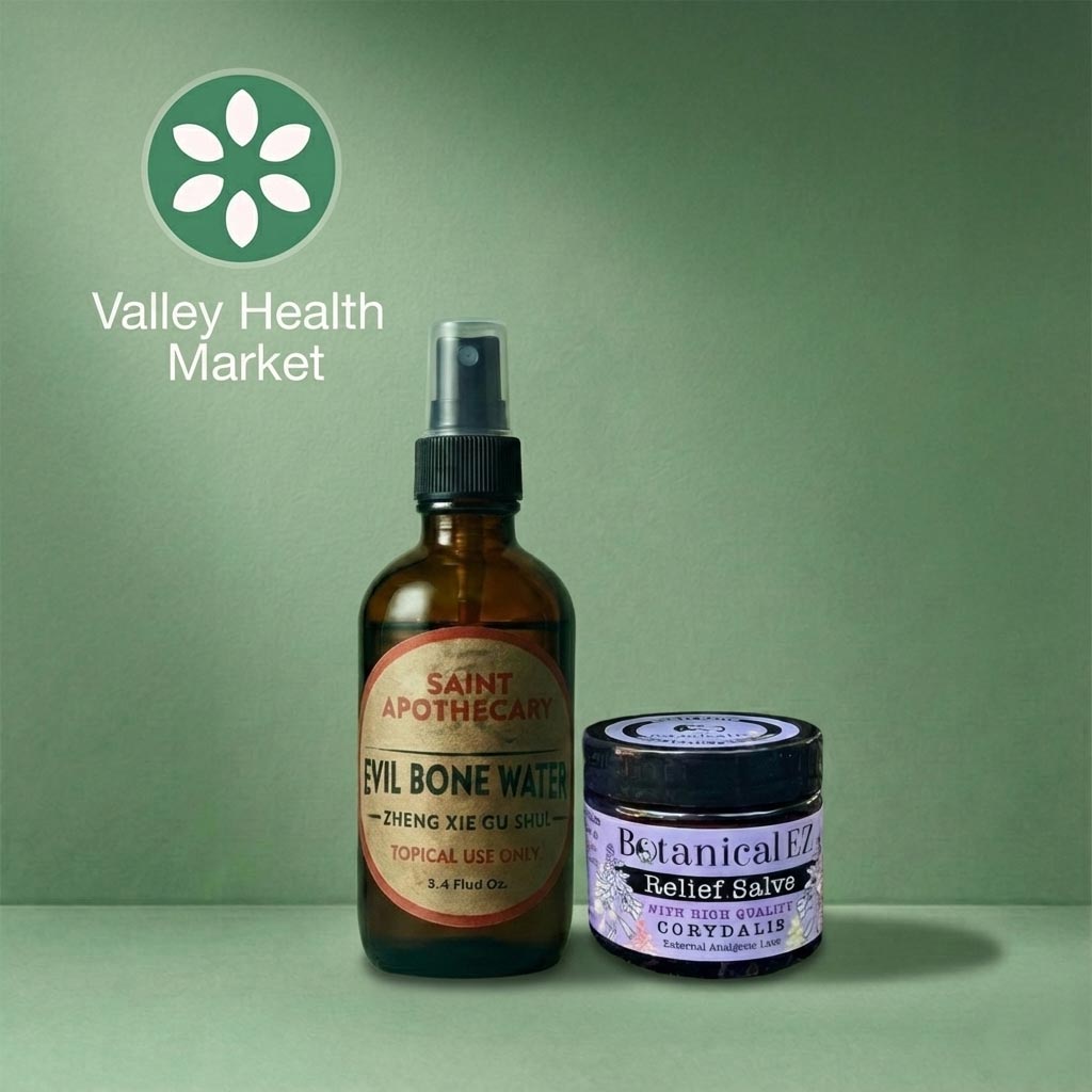 Pain Power Combo: Evil Bone Water and Corydalis Relief Salve